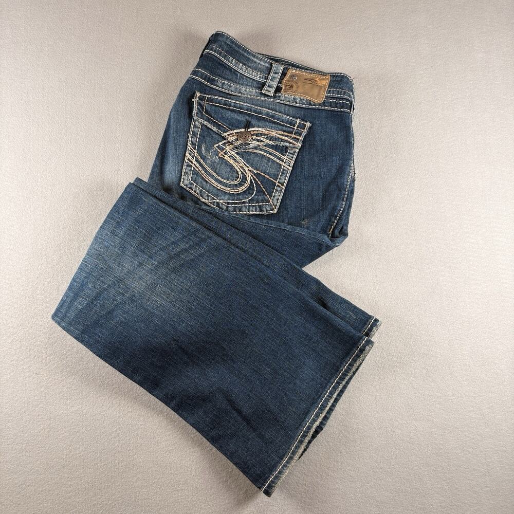 Silver Jeans Co. Pioneer Women's Plus Size 20 Distressed Bootcut Jeans